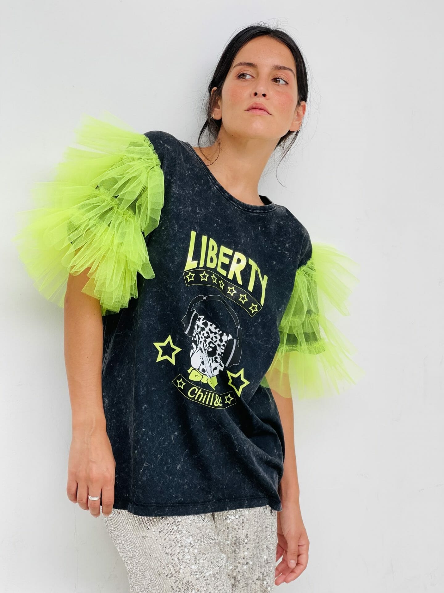 recomendar paño abeja Camiseta Manga Tul Liberty - Chill&Buy